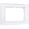 Рамка из стекла для двойной розетки Favorit белый W0081101 - фото 86655