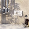 Рамка из стекла для двойной розетки Favorit белый W0081101 - фото 86657