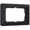 Рамка из стекла для двойной розетки Favorit черный W0081108 - фото 86725