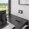 Рамка из стекла для двойной розетки Favorit черный W0081108 - фото 86727