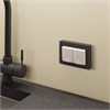 Рамка из стекла для двойной розетки Favorit черный W0081108 - фото 86728