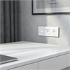 Накладка для двойной розетки Еthernet RJ-45 белый акрил W1191141 - фото 86981