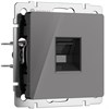 Розетка Ethernet RJ-45 (графит акрил) W1181044 - фото 87046