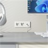 Розетка с заземлением, шторками и USB тип A+C (белый матовый) W1171761 - фото 87199
