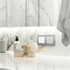Розетка с заземлением и шторками c крышкой IP44 (белый матовый) W1171261 - фото 87225