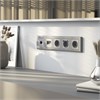 Накладка для розетки USB (серебряный матовый) W1179565 - фото 87607